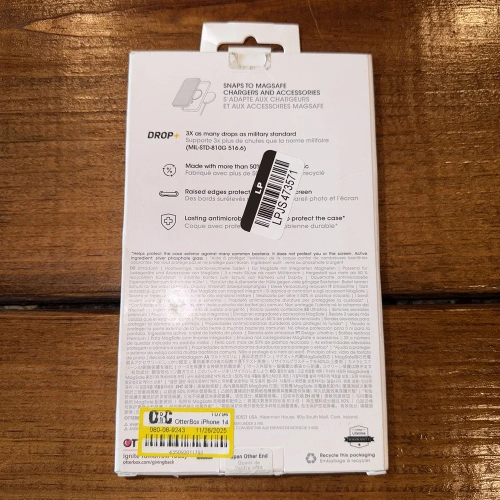 OtterBox iPhone 14 Pro Symmetry Plus Case with MagSafe Black: Impact‎ & Bump